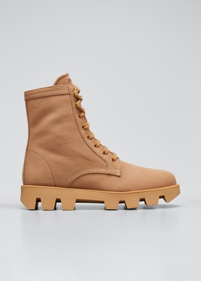 prada boots canvas