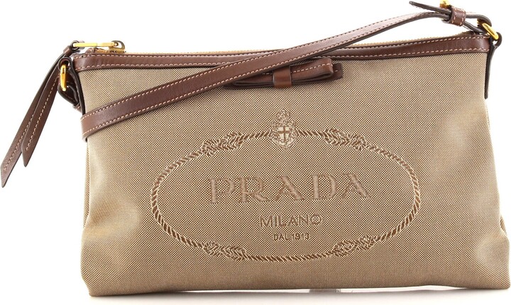 Prada Canvas Logo Bags | Shop The Largest Collection | ShopStyle