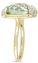 Thumbnail for your product : HBC CONCERTO Green Amethyst, White Sapphire and 14K Yellow Gold Cocktail Ring