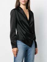 Thumbnail for your product : Alice + Olivia V-Neck Wrap Front Blouse