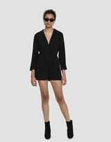 Thumbnail for your product : Stelen Women's Naveen Surplice Romper in Black, Size Medium