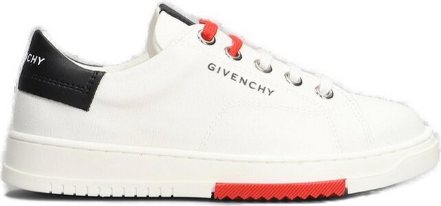 Givenchy Kids Logo-Print Lace-Up Sneakers