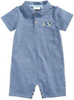 Thumbnail for your product : First Impressions Striped-Back Cotton Romper, Baby Boys, Created for Macy's