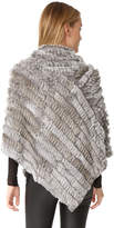 Thumbnail for your product : Adrienne Landau Knit Fur Poncho