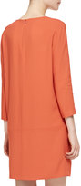 Thumbnail for your product : The Row 3/4-Sleeve Pocket Shift Dress
