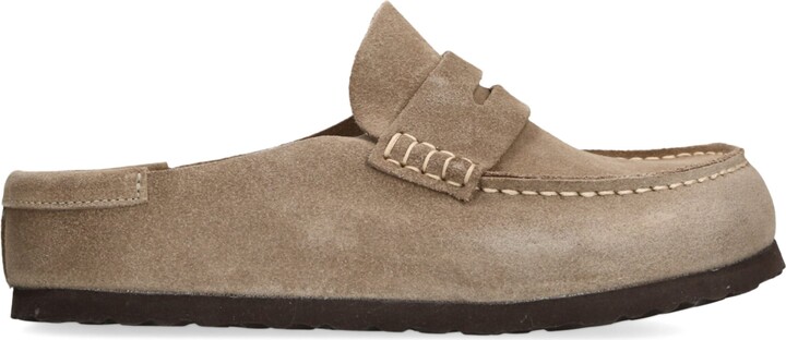 Birkenstock Suede Naples Wrapped Clogs