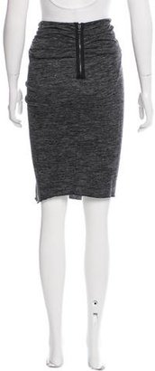 Burberry Draped Knee-Length Skirt