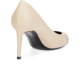 Thumbnail for your product : Leather Cap-Toe Metallic Accented Pump