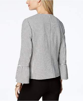 Charter Club Printed Bell-Sleeve Jacket, Created for Macy's