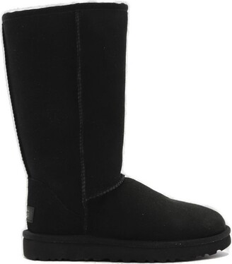 UGG Logo Patch Round Toe Boots