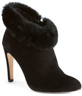 Thumbnail for your product : La Fenice Versailles Fur Suede Ankle Boots