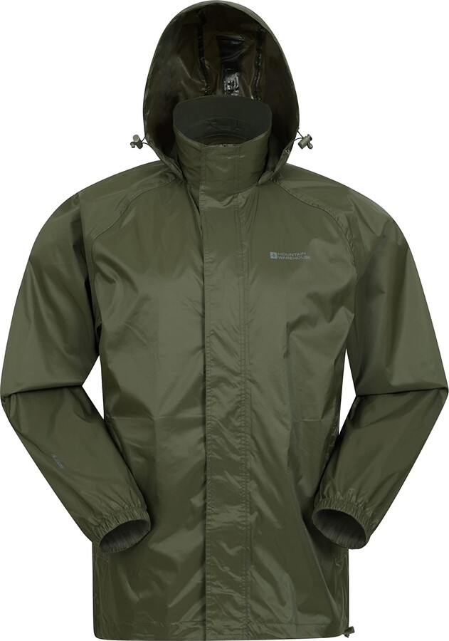 Mountain Warehouse Pakka Mens Waterproof Packable Jacket Foldaway
