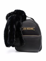 Thumbnail for your product : Love Moschino Faux-Fur Trim Mini Backpack