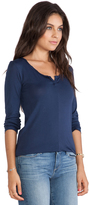 Thumbnail for your product : Stateside Long Sleeve Half Button Tee