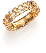 Thumbnail for your product : Gucci Diamantissima 18K Yellow Gold Band Ring
