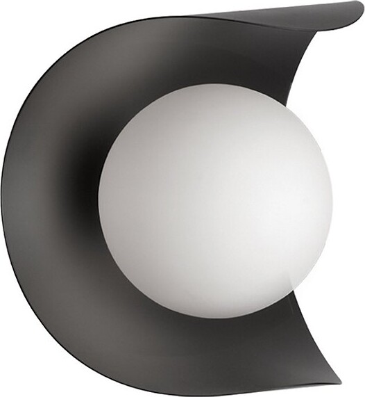 Dainolite Crescent Wall Sconce in Black