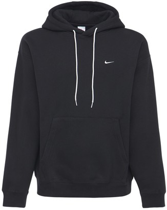 black nike swoosh hoodie