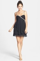 Thumbnail for your product : Hailey Logan Embellished Ruffle Party Dress (Juniors)