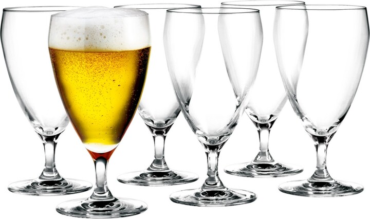 Holmegaard Perfection Beer Glasses, Set of 6