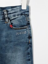 Thumbnail for your product : MonnaLisa Mid-Rise Rhinestone-Detail Jeans
