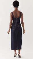 Thumbnail for your product : Brandon Maxwell Stretch Denim Bustier Dress