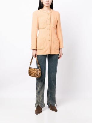 Chanel tweed collarless jacket - Gem