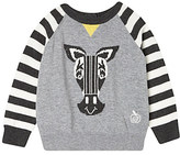 Thumbnail for your product : Bonnie Baby Striped sleeve zebra jumper