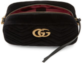 Thumbnail for your product : Gucci Black Velvet GG Marmont 2.0 Camera Bag