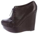 Thumbnail for your product : Dolce & Gabbana Leather Wedge Booties