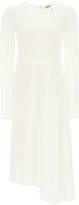Thumbnail for your product : N°21 Asymmetric Midi Dress With Lace