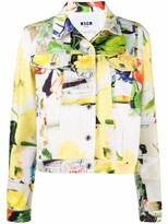 Thumbnail for your product : MSGM All-Over Print Denim Jacket