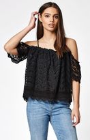 Thumbnail for your product : La Hearts Lace Cold Shoulder Top