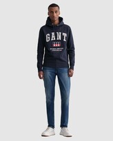 Thumbnail for your product : Gant Men's Blue Relaxed Jeans - Maxen Extra Slim Fit Retro Shield Jeans - Size One Size, 32 at The Iconic