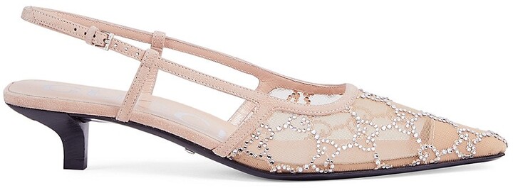 gucci rhinestone heels