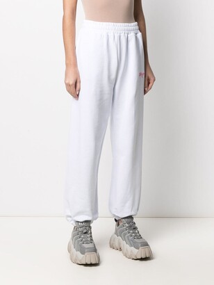 MSGM Logo-Embroidered Loose-Fit Track Pants