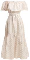 Thumbnail for your product : Athena Procopiou - Off The Shoulder Tiered Fil Coupe Dress - Womens - Gold Multi