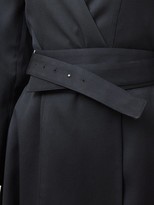 Thumbnail for your product : Jil Sander Narcy Belted Virgin-wool Midi Shirt Dress - Navy
