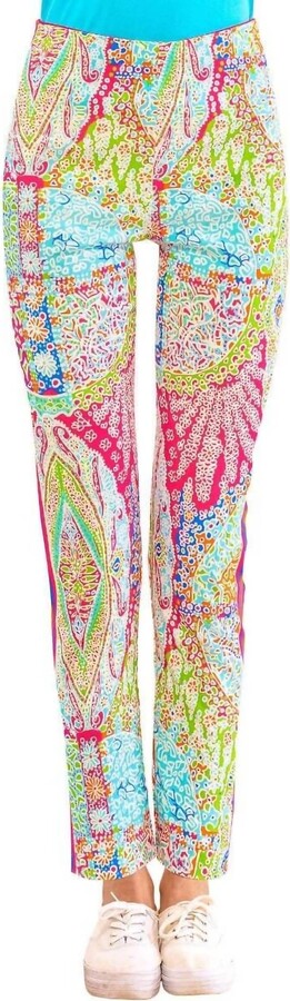 Gretchen Scott Gripeless Pants - Grand Bazaar In Classic Brights