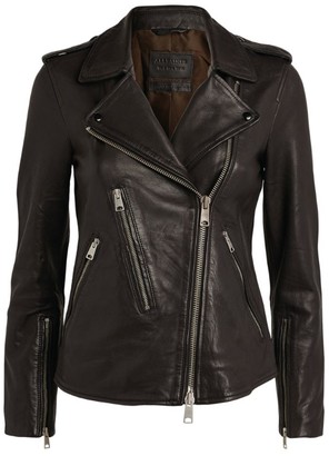 AllSaints Elva Leather Biker Jacket