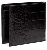Thumbnail for your product : Givenchy Crocodile Effect Bi Fold Leather Wallet - Mens - Black