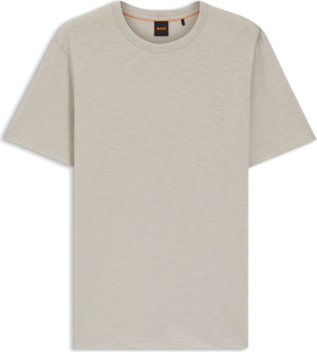 HUGO BOSS Slub-cotton T-shirt with logo detail