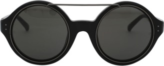 Linda Farrow Circle Browbar Sunglasses