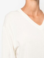 Thumbnail for your product : Aspesi fine-knit V-neck jumper