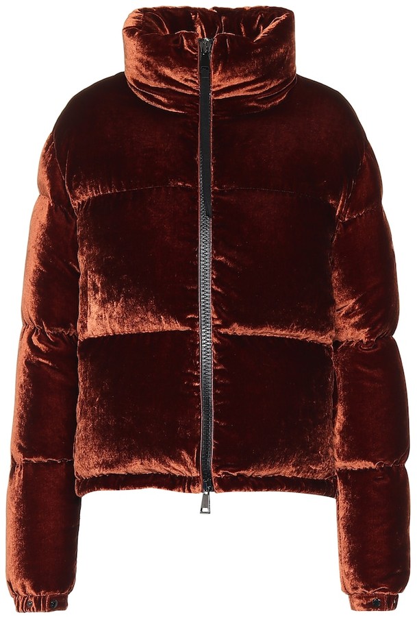 Velvet Puffer Coat | Shop the world's largest collection of fashion |  ShopStyle