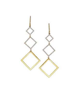 Lana Tricolor Electric Earrings with Diamonds