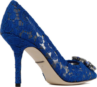 Dolce & Gabbana Rainbow Lace 90mm brooch-detail pumps - ShopStyle