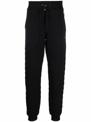 Philipp Plein Logo-Patch Quilted Track Pants