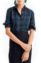 Thumbnail for your product : J.Crew Perfect Club Collar Black Watch Plaid Shirt