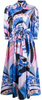 Thumbnail for your product : Emilio Pucci Abstract-Print Puff-Sleeve Dress