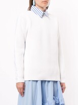 Thumbnail for your product : Enfold Contrasting Panel Blouse